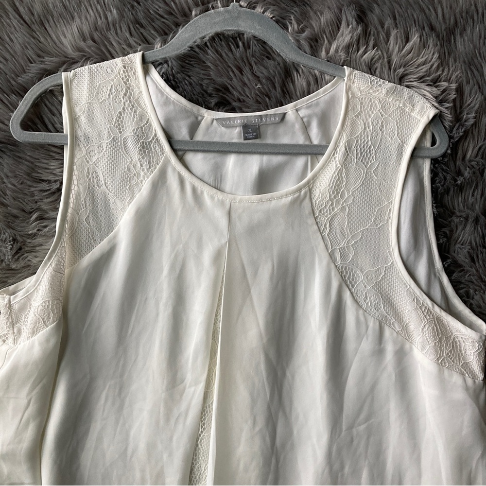 Valerie Stevens Women’s White Blouse Size XL - Picture 5 of 9